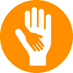 A hand with two hands on top of it - Miami elderly community