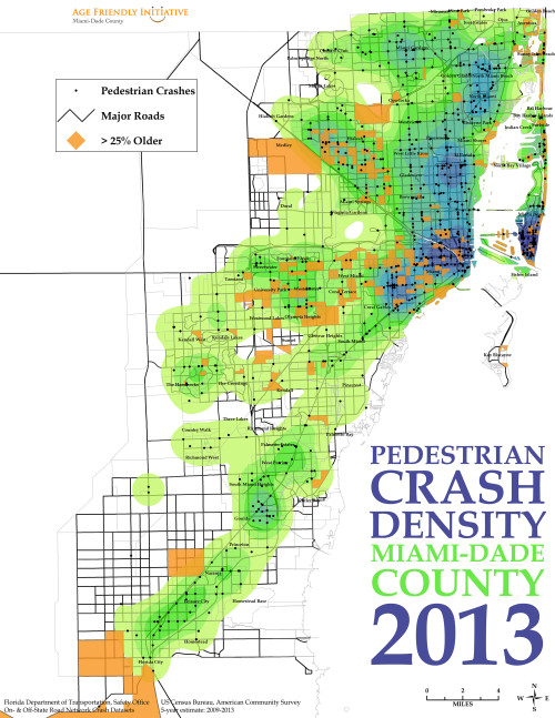 UHP_AgeFriendly__PedCrashDensity - Miami elderly community